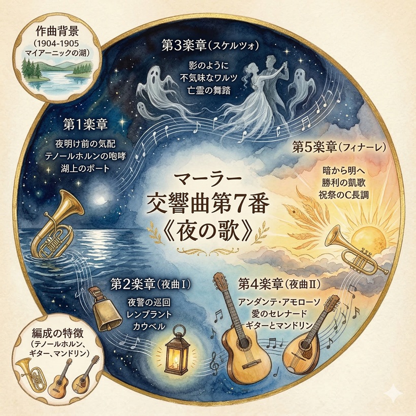 交響曲第7番「夜の歌」グラフィックレコーディング