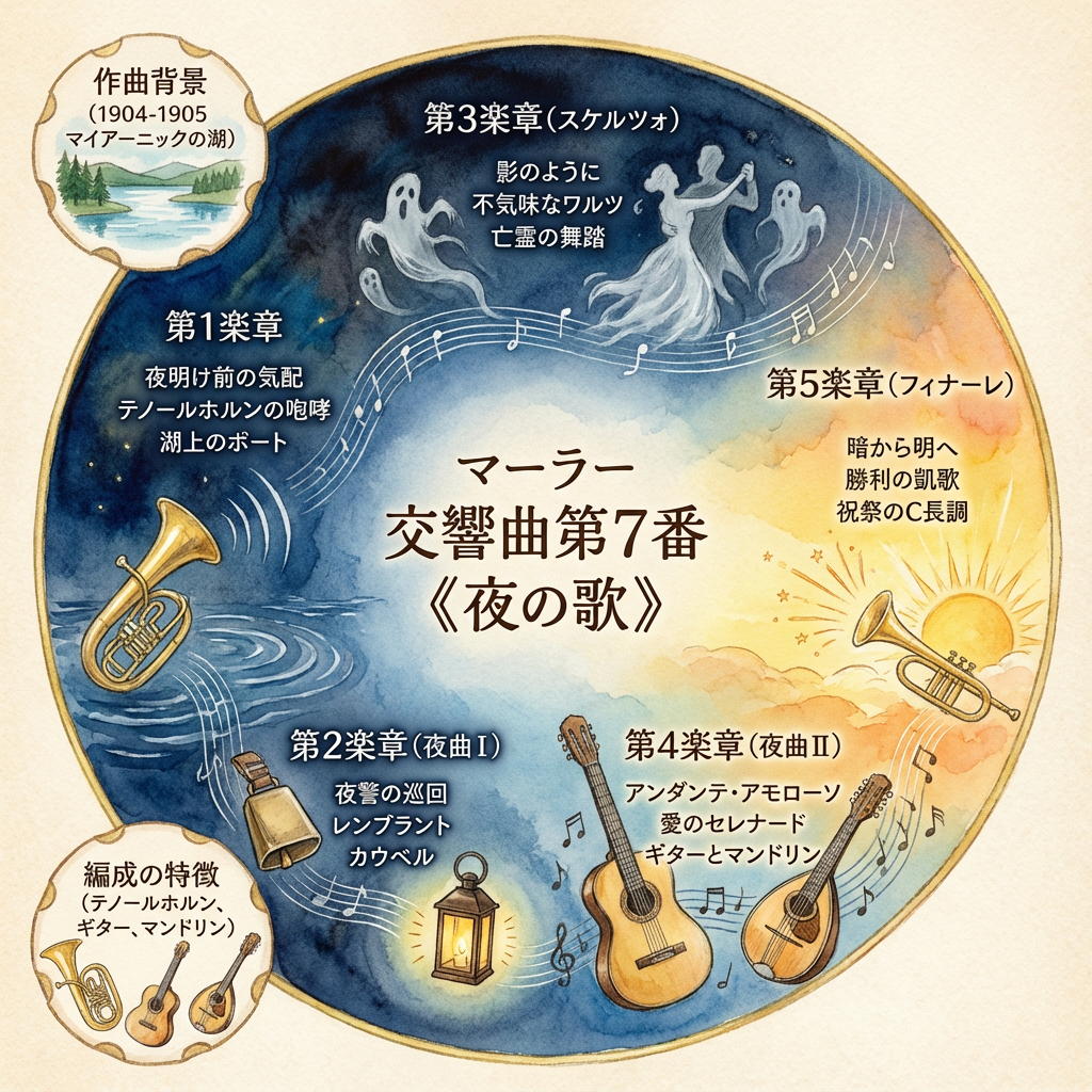 交響曲第7番「夜の歌」グラフィックレコーディング